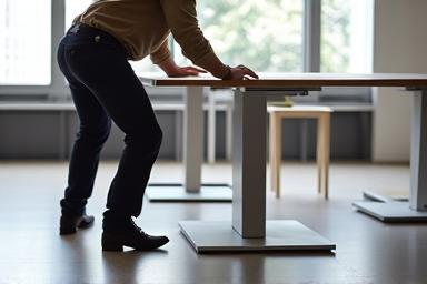 Image showing furniture installation in an office